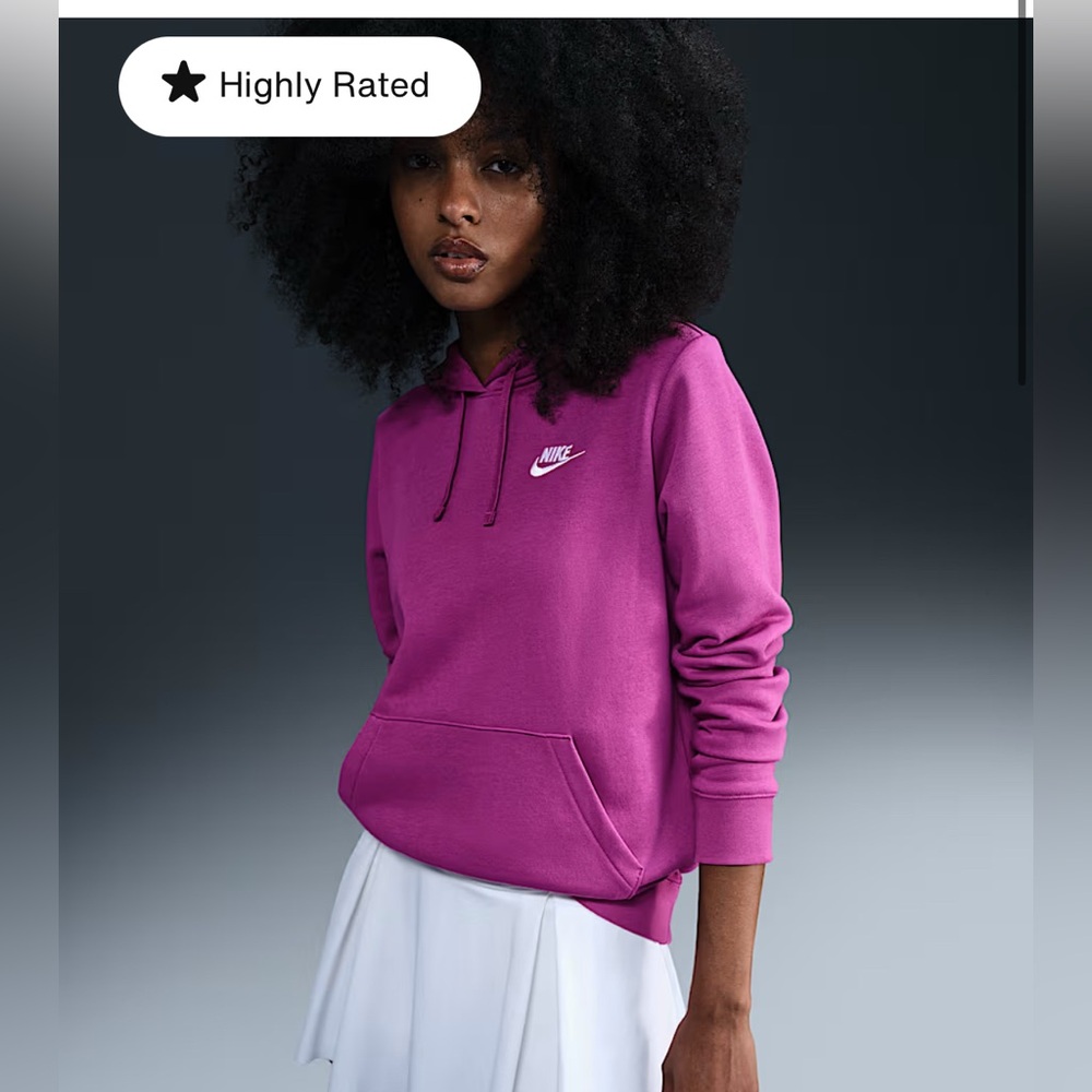 Nike magenta Hoodie size medium